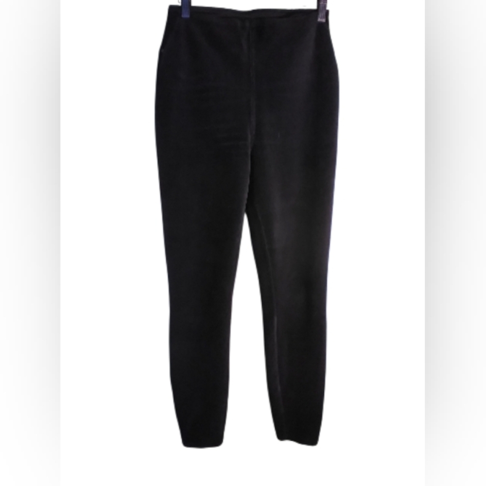 Lysse Black Womens Lightweight Pull On Corduroy Pants Size S Casual Minimalist